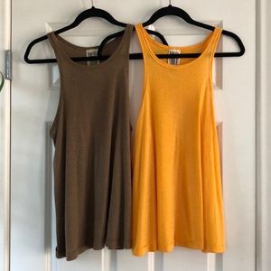 FREE PEOPLE high neck tank bundle